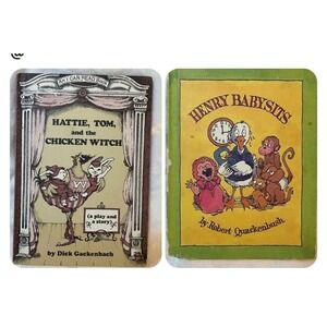 ntage 1998 Hattie Tom and the Chicken Witch Weekly‎ Reader & Henry Babysits 1983